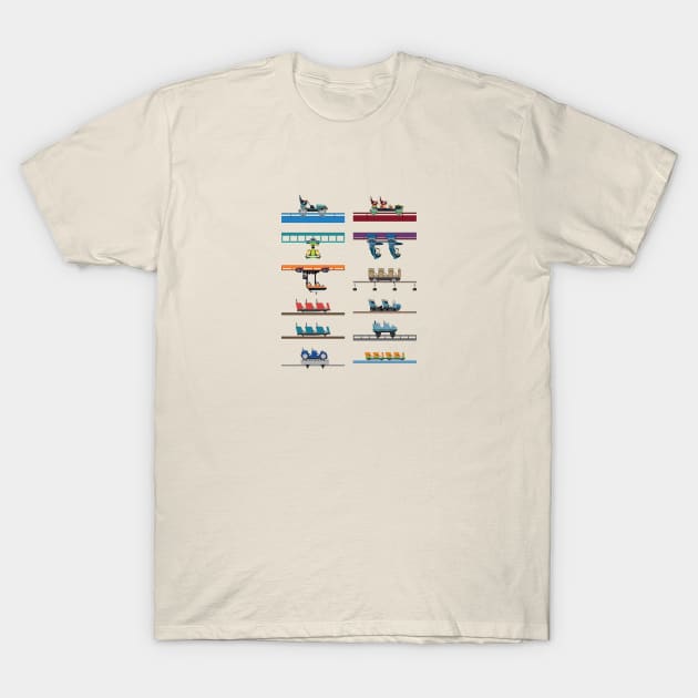 Kings Island Coaster Cars Design T-Shirt by CoasterMerch